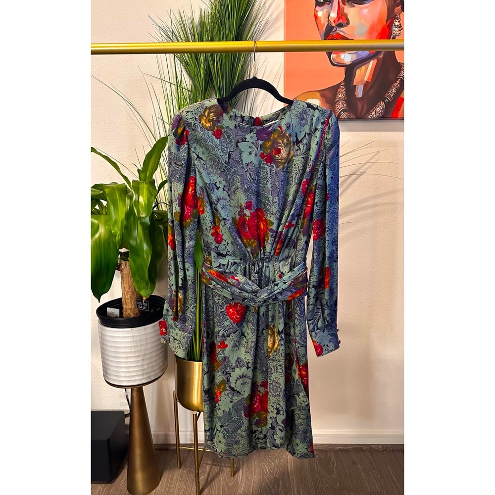 Vintage Ungaro Paris Mix Pattern Dress - Size 6/8